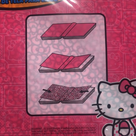 2 Pkgs Hello Kitty Fabric Book Covers - Picture 4 of 4